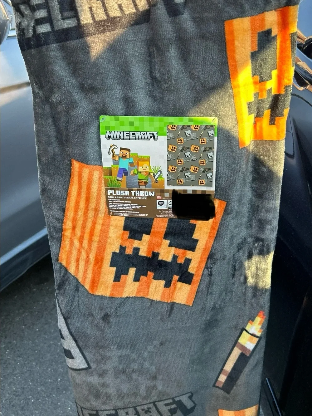 NEW Minecraft Halloween Plush Throw Blanket